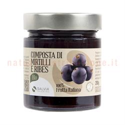 Composta Di Mirtilli E Ribes Nero Italiani Bio Gr.200