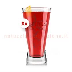 Bicchieri Vetro Campari Soda x6