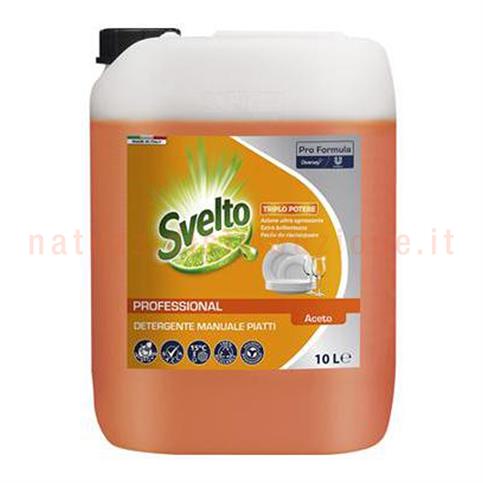 Detergente liquido Svelto aceto lt.10