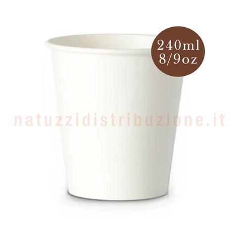 Bicchieri Cappuccino 8/9oz-240mlx50pz Cartoncino