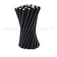 Cannucce In Carta Kraft Nera Cm15x250pz